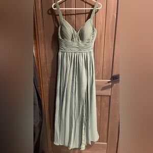 AZAZIE bridesmaid dress sage green